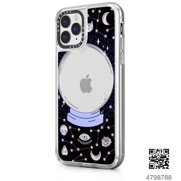 Casetify iPhone 11 Pro Crystal ball on black / mystical, magical, dreamy pattern - Picture 5 of 13
